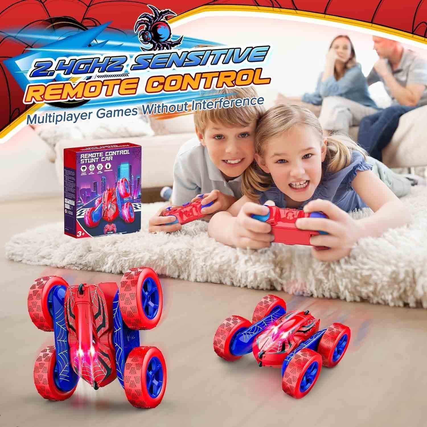 Dreamlandia Spider Toys Remote Control Cars Man Toys, 360 Flips RC Car Kids Toys for 3 4 5 6 7 8 Year Old Boy Gifts - Image 4