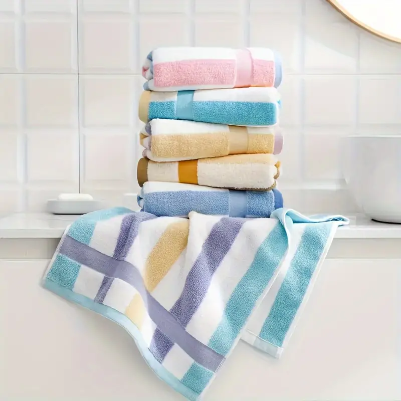 6pcs Ultra-Soft Cotton Towel Set - Image 2