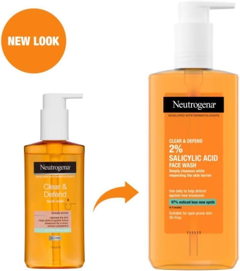Neutrogena Clear & Defend Face Wash (1x 200ml) - Image 3