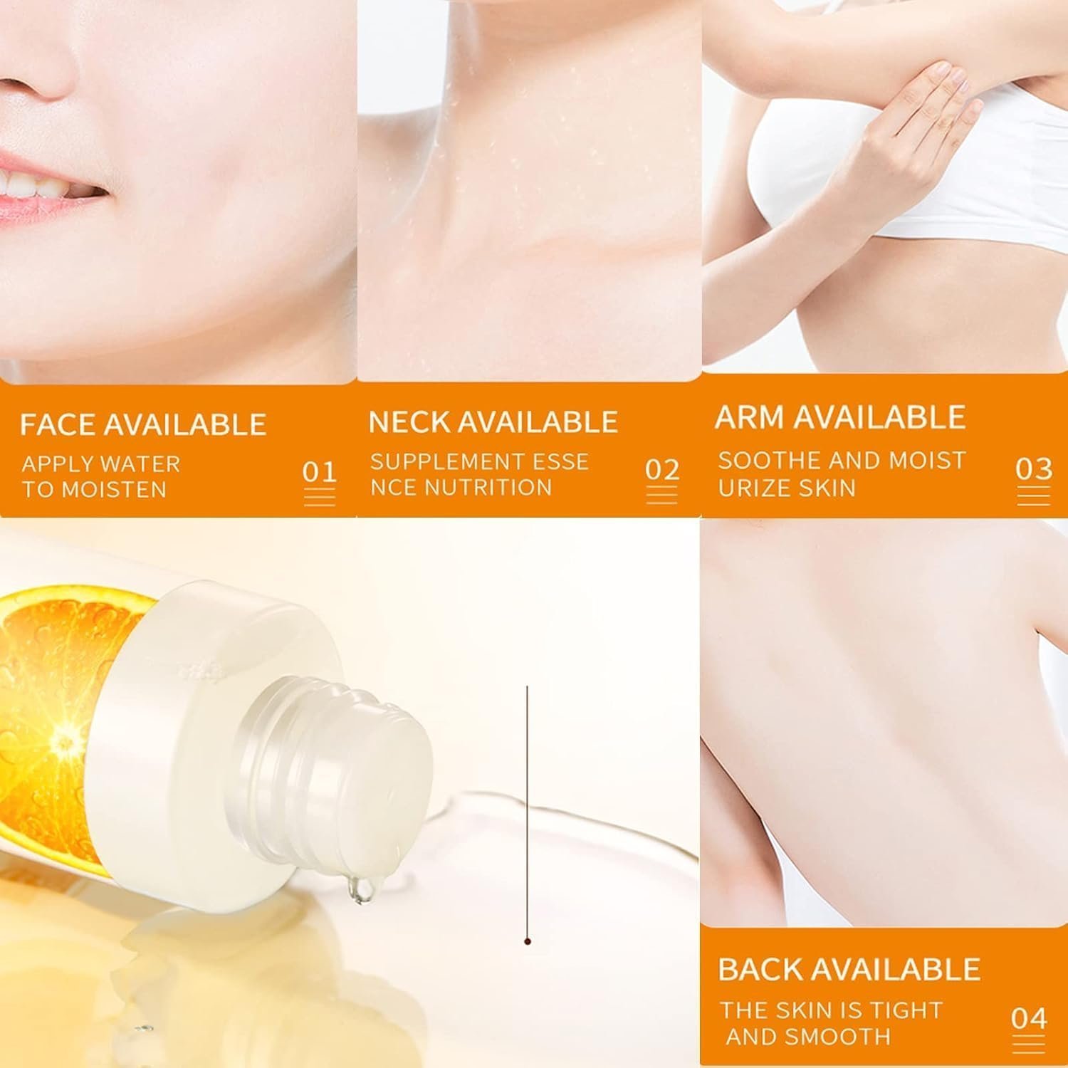 Vitamin C Serum for Face Skincare Set - Vitamin C Serum for Anti Oxidantion Hydrating Serum For Dull, Tired Skin -Mask 2pcs(7PCS) - Image 2