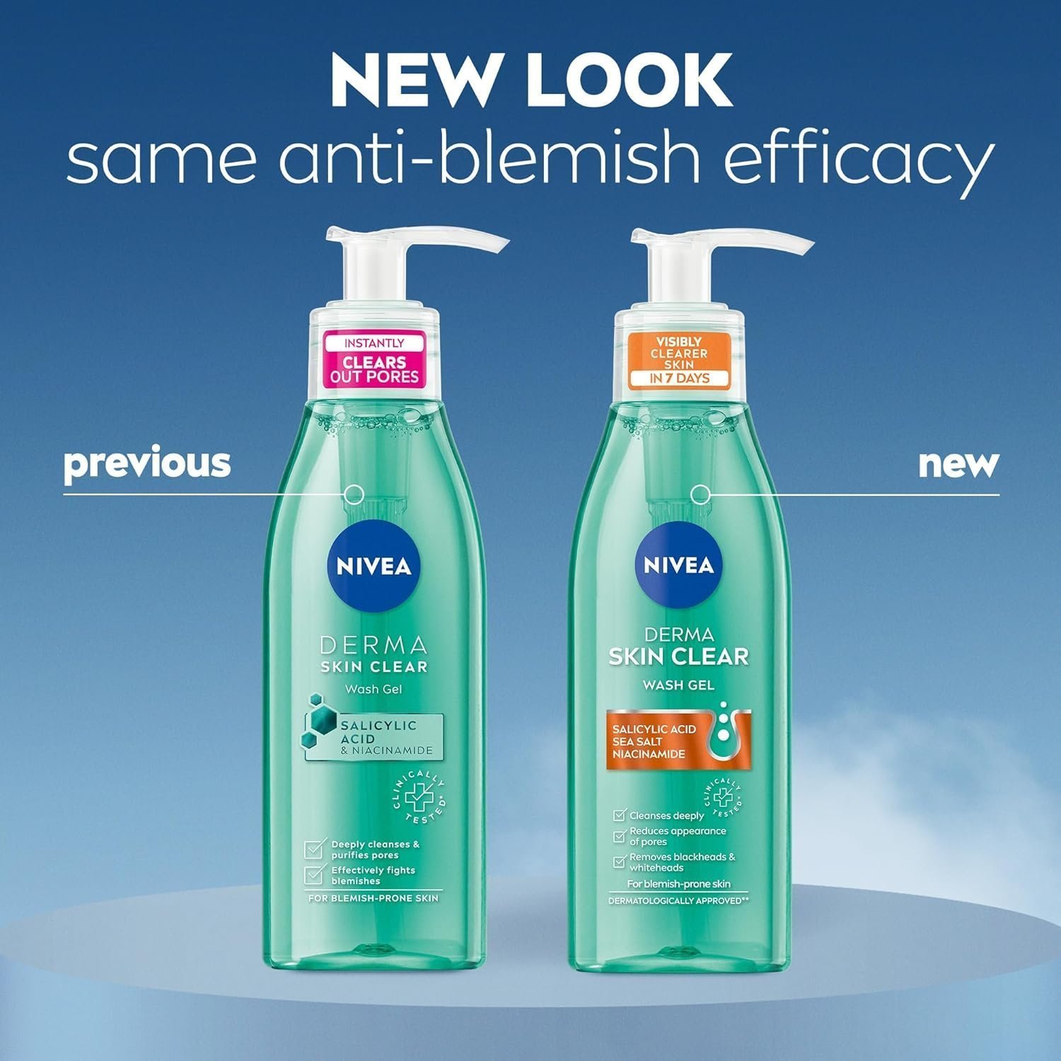 NIVEA Derma Skin Clear Wash Gel (150ml) - Image 6